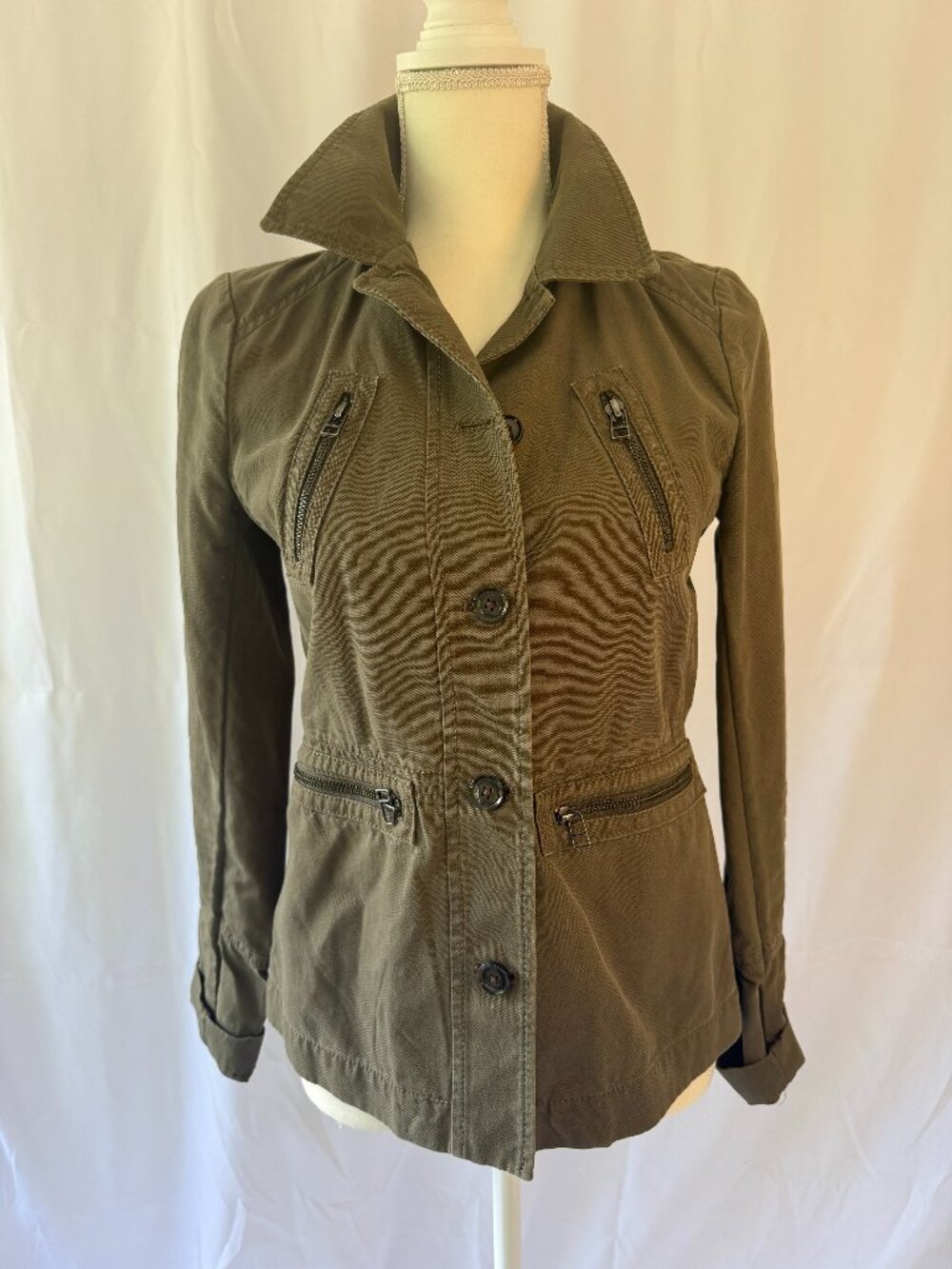 Banana Republic Heritage Olive Cargo Jacket